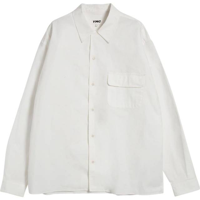 YMC - Wray shirt - men - Cotton/Spandex/Elastane - L - White