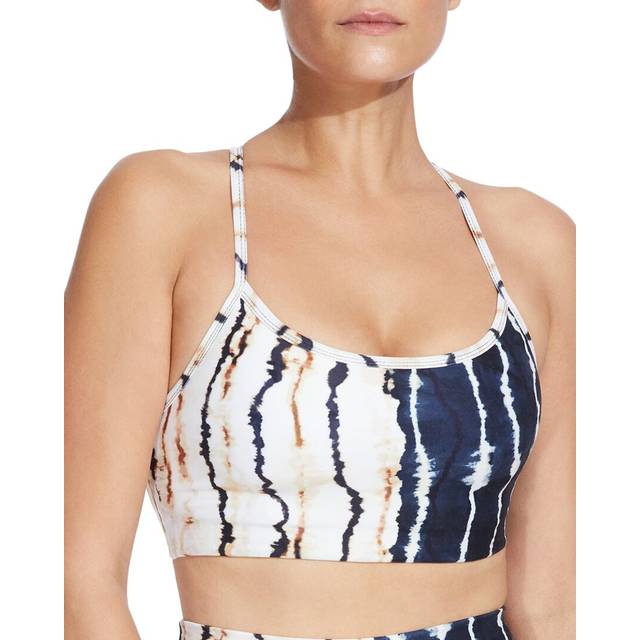 Fleur - lurex bralette top sky blue m - SKY BLUE (M)