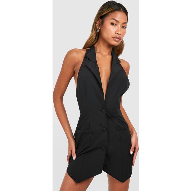 Womens Plus Extreme Bow Playsuit - Black - 24, Black