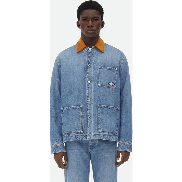 BOTTEGA VENETA Denim Blouson Jacket - Blue