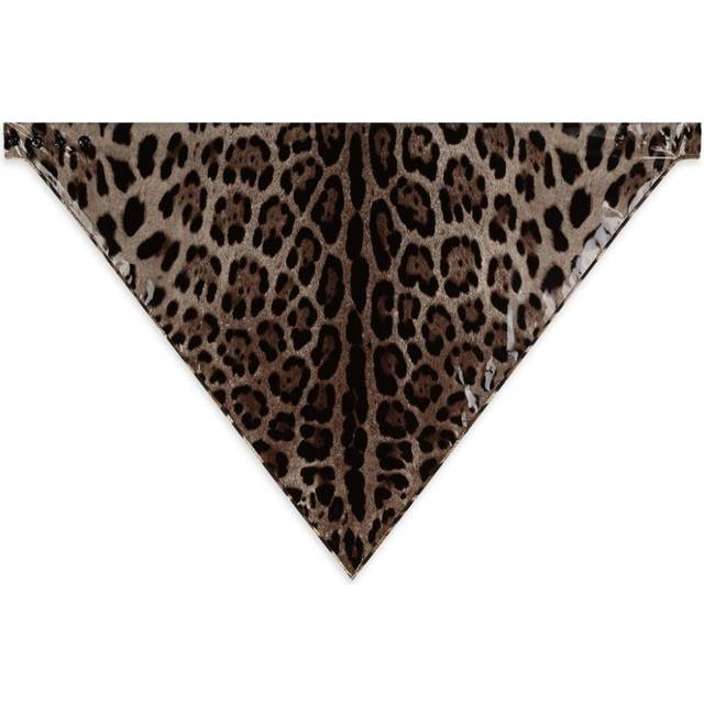 Dolce & Gabbana - leopard-print silk headscarf - women - Silk/Spandex/Elastane - One Size - Brown