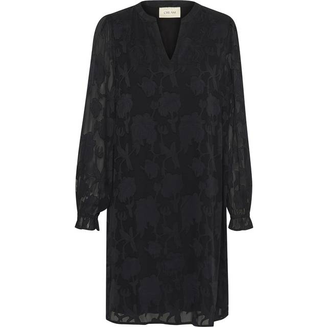 Cream, Klänning, Dam, L, Svart Spetsklänning Cryana Pitch - black (L)