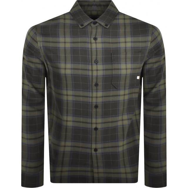 Marcelo Casual Fit Check Shirt In Washed Black