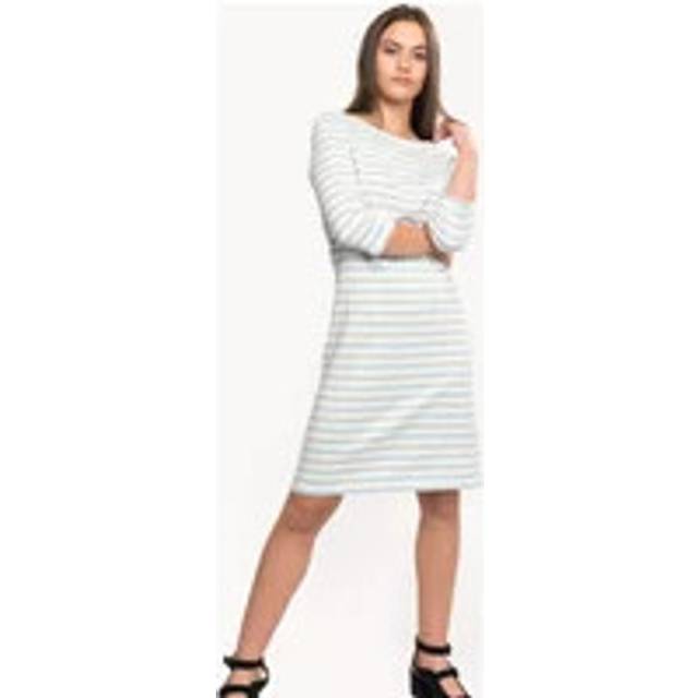 Women's Armour Lux Casual Striped T-Shirt Dress - White - Size: 18