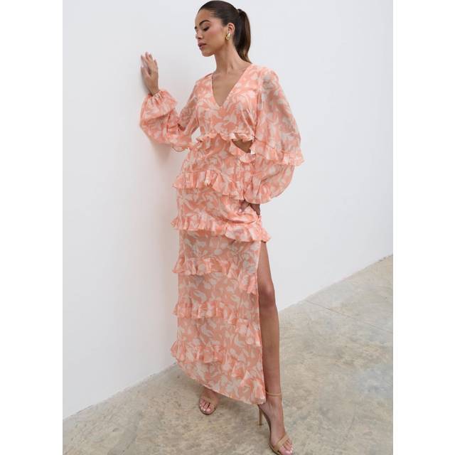 Evie Maxi Dress - Terracotta Petal, 8
