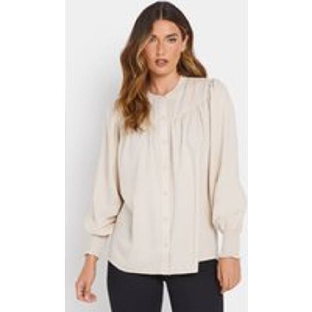 Lts Tall Cream Long Sleeve Blouse 16 Lts | Tall Women's Shirts & Blouses