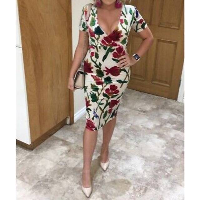 Zara velvet floral midi dress size medium