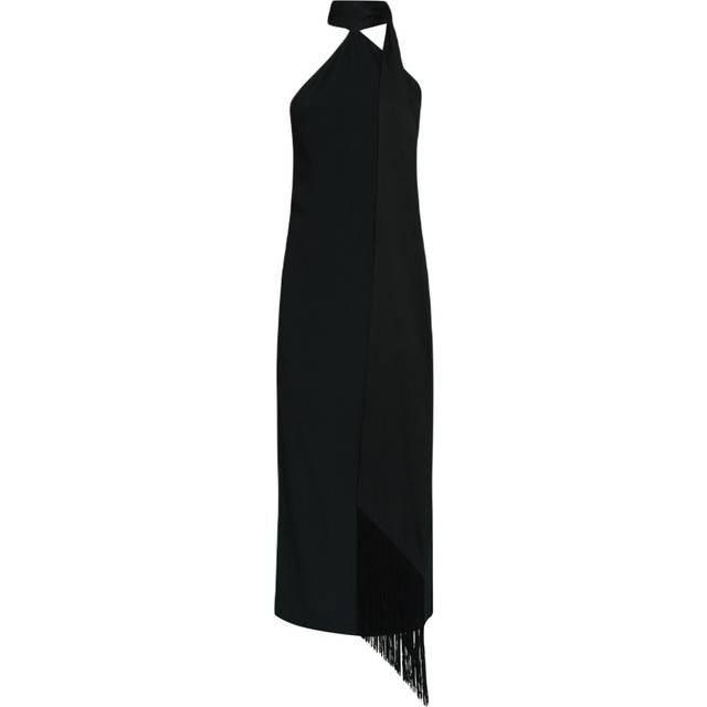 Taller Marmo - Kempner midi dress - women - FSC Viscose/Acetate - 46 - Black