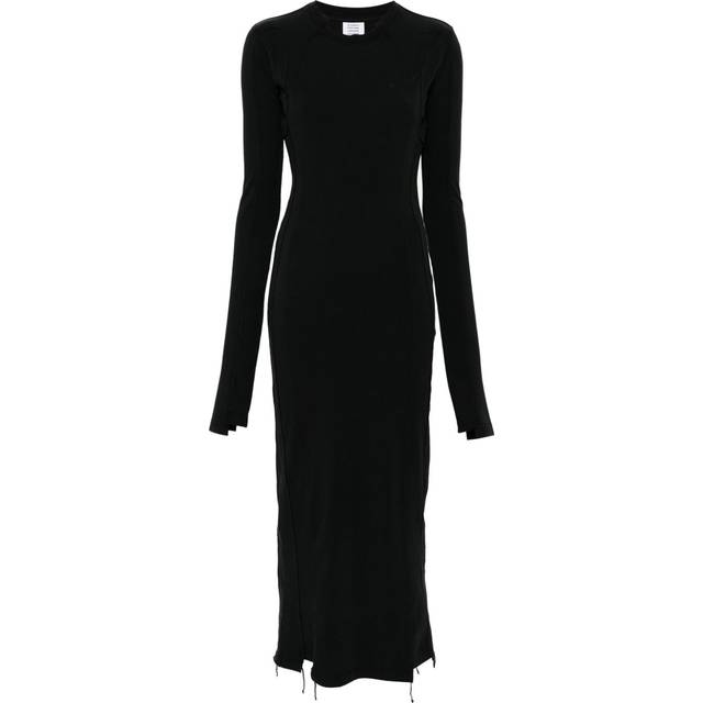VETEMENTS - jersey maxi dress - women - Cotton/Spandex/Elastane - M - Black