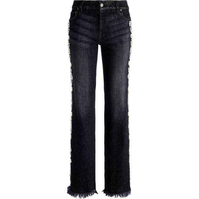 alice + olivia - Roxie jeans - women - Organic Cotton/Elastane - 26 - Black