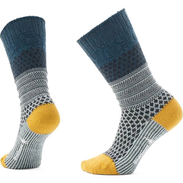 Smartwool Popcorn Cable Crew Socks in Wintermoss, Size: Small