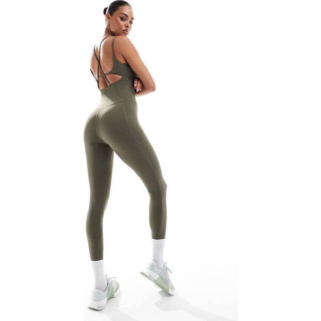 South Beach Women's Khaki Strappy Unitard New Look - S