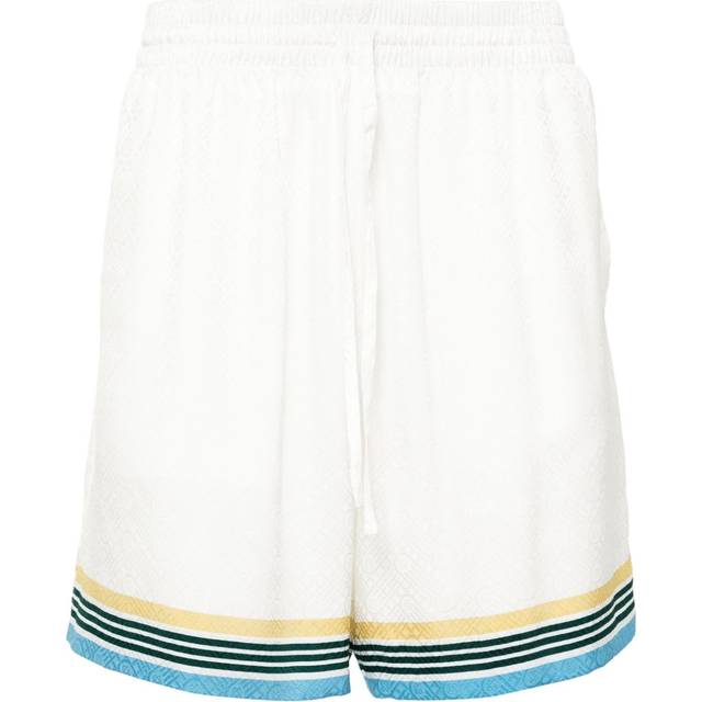 Casablanca - Casa Way monogram shorts - men - Silk/Polyester - S - White