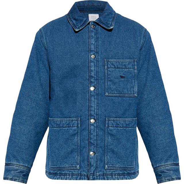 Maison Kitsuné - padded workwear denim jacket - men - Cotton/Polyester - S - Blue