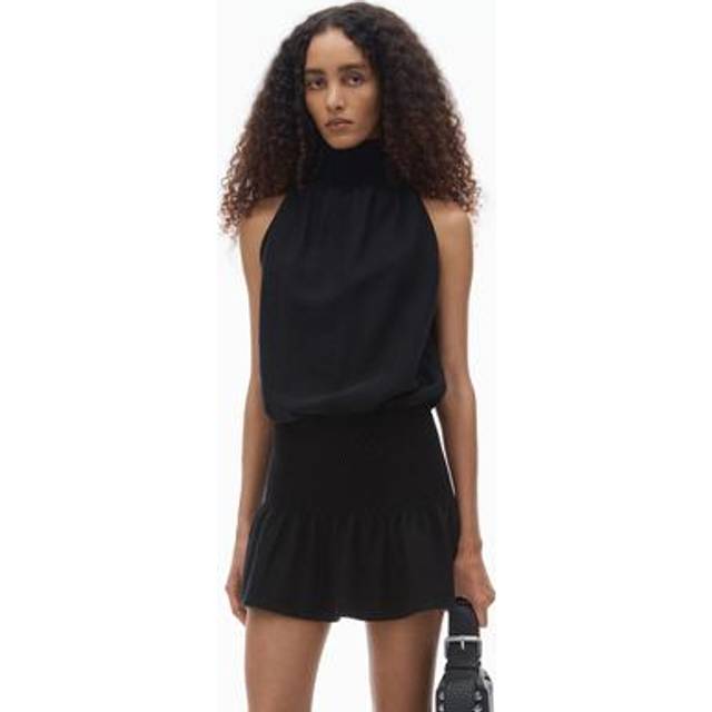 alexanderwang.t Black Button-Up Minidress - 001 Black - US 14