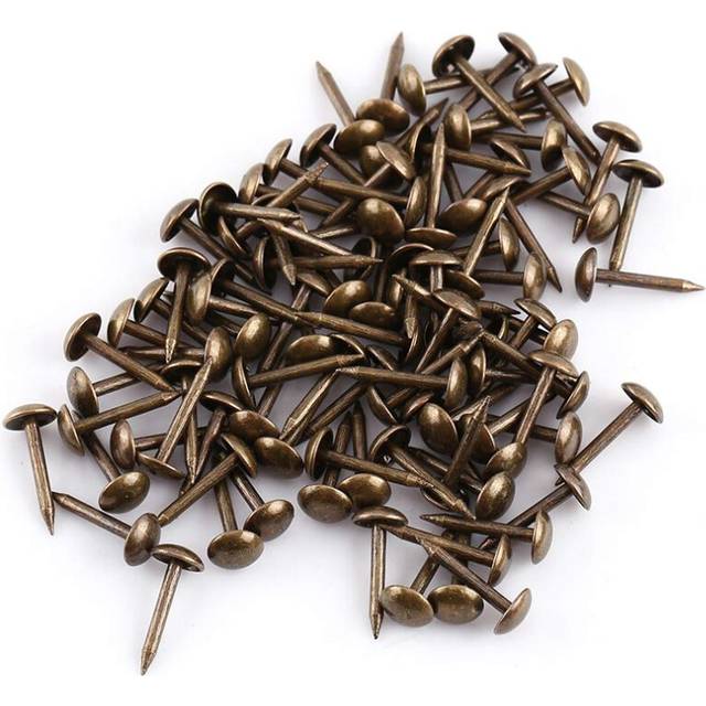 100pcs Vintage Upholstery Nails  Furniture Nails Pins Assortment Kit S