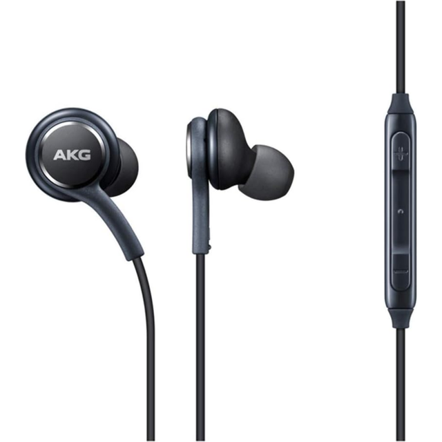 AKG Hörlurar, hörlurar, headset för Samsung Galaxy S8 och S8 Plus, svart [eo-ig955]