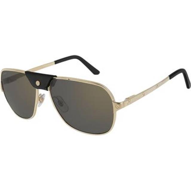 Cartier Santos de Cartier Grey Navigator Mens Sunglasses CT0165S 002 58 (OS)