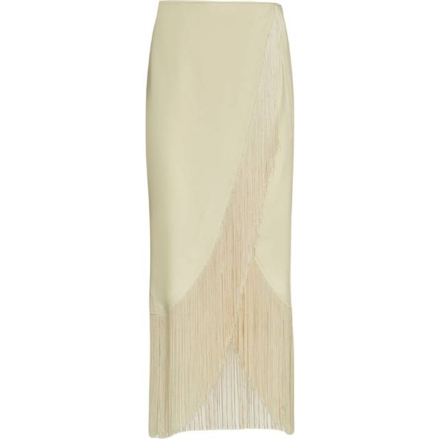 Taller Marmo - El Pareo midi skirt - women - FSC Viscose/Acetate - 46 - Neutrals