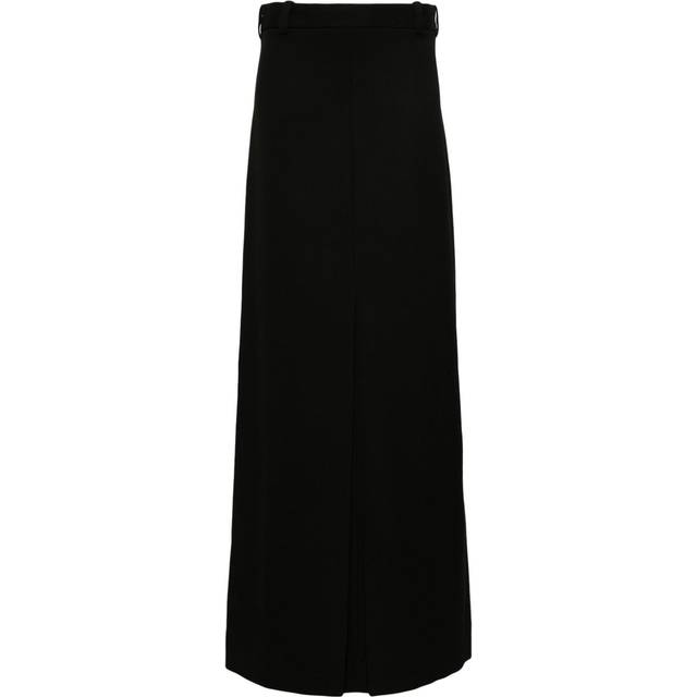 Victoria Beckham - A-line maxi skirt - women - Cotton/Virgin Wool/Polyester/Polyamide - 10 - Black