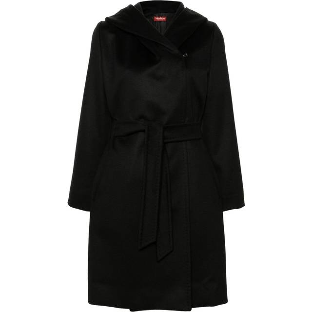 Max Mara - Newmang long coat - women - Viscose/Virgin Wool - 40 - Black