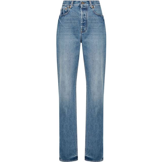 Jacquemus - Le De-Nimes Droit high-rise straight jeans - women - Regenerative Cotton - 25 - Blue
