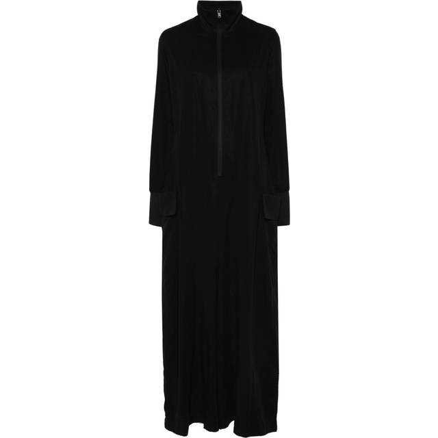 Y-3 - twill jumpsuit - women - Lyocell/Polyamide - XS - Black