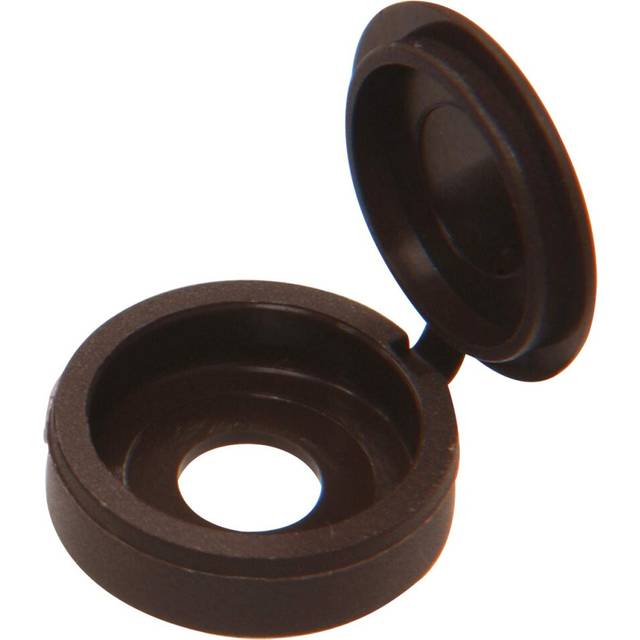 The Hillman Group 59053 Hinge Screw Cover  1/4-Inch  Brown  8-Pack