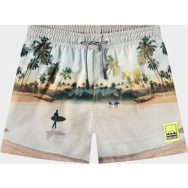 Molo - Island Surf Print Niko Board Short - Beige