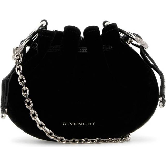 Givenchy - pumpkin mini shoulder bag - women - Polyamide/Viscose/Calf Leather/Brass/Calf Suede - One Size - Black