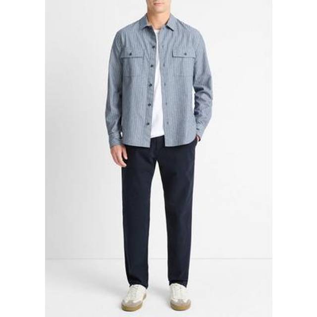 Vince Railroad Stripe Classic Fit Shirt
