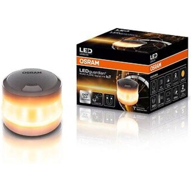 OSRAM LEDguardian ROAD FLARE Signal V16 IoT, DGT 3.0 certifierad LED-varningslampa, obligatorisk användning i Spanien, 1900K, realtidslokalisering