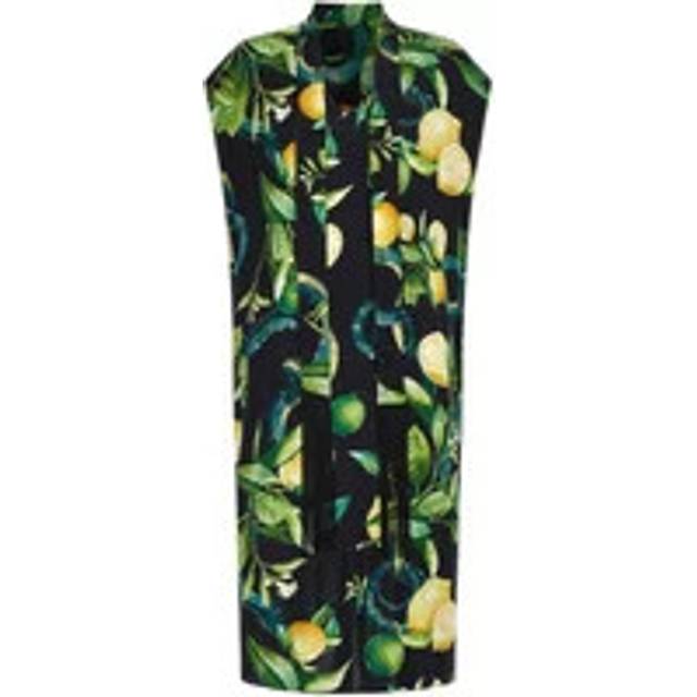 Roberto Cavalli, Midi Dresses, female, Multicolor, XL, Lemon Print Midi Dress