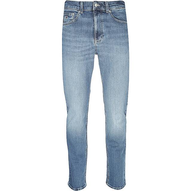 Tommy Jeans – Ryan – Raka jeans i regular fit och mellanljus tvätt-Blå