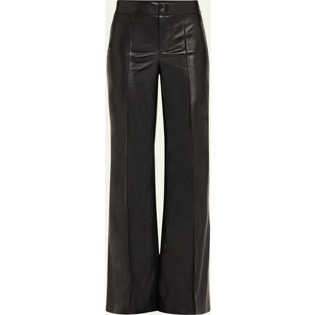 Dylan Vegan Leather Wide-Leg Pants - BLACK - 0