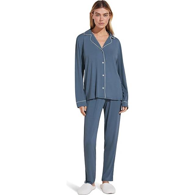 Gisele Long Pajama Set - COASTAL BLUE/ICE BLUE - X-Small