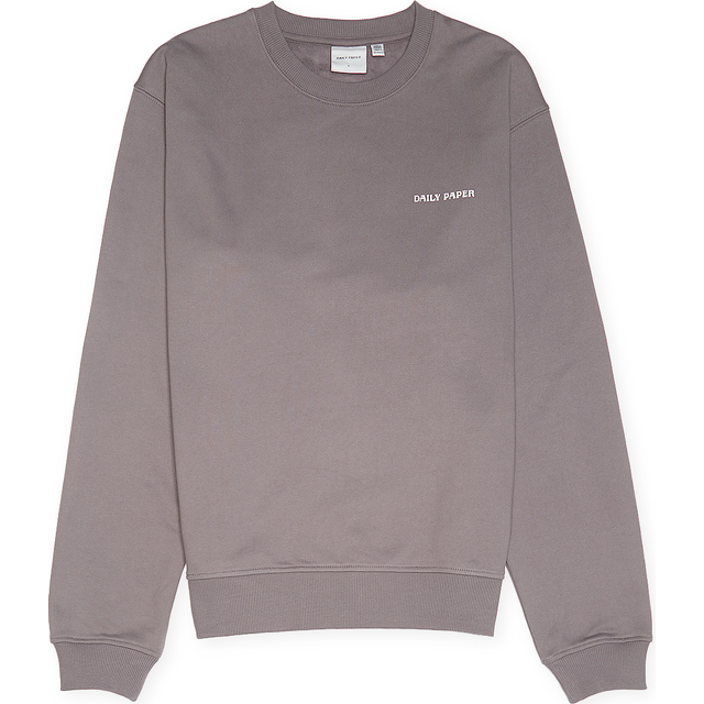 Daily Paper, Sweatshirts, male, Gray, L, Cozy Cotton Jumper with Logo