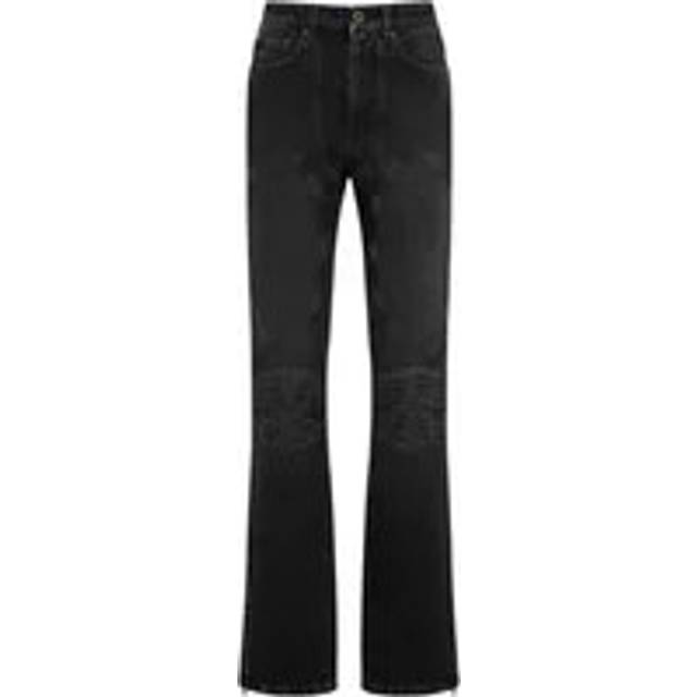 Jean Paul Gaultier, Jeans, Dam, W26, Denim, Vintage Svart Denim Jeans med Snörning - black (W26)