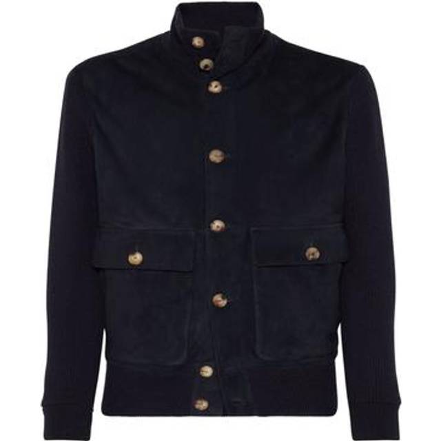Elegant Gray Bomber Jacket Full Zip Closure - IT46 | S