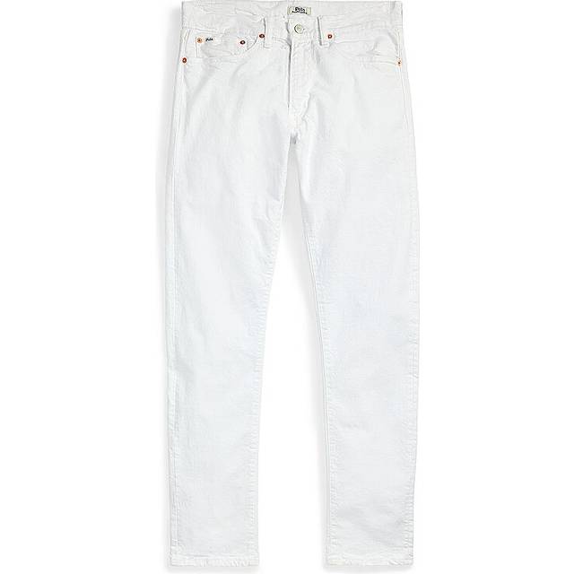 Polo Ralph Lauren – Sullivan – Vita jeans med smal passform och ikonlogga-Vit/a