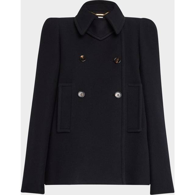 Double-Breasted Wool Coat - ICONIC NAVY