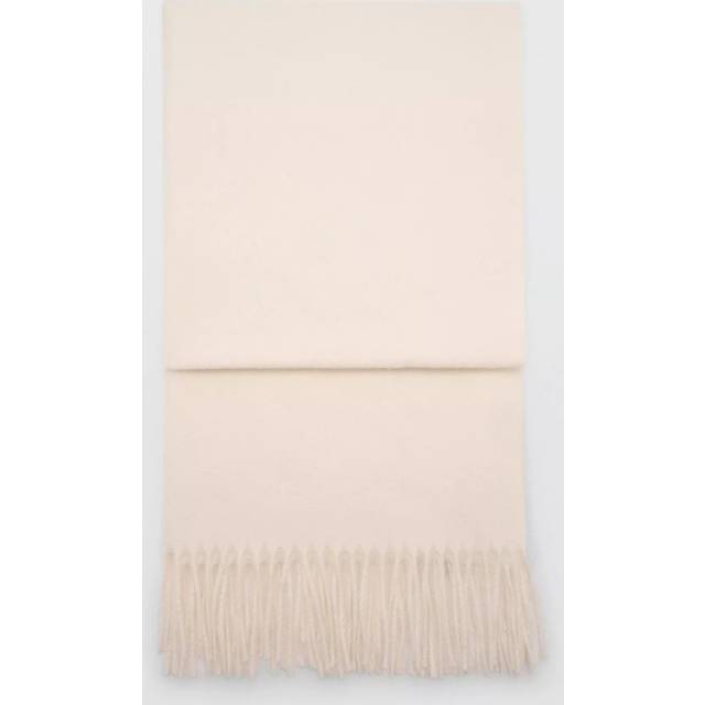 Fringed edge scarf ecru - Woman - One size - MANGO - Ecru - U
