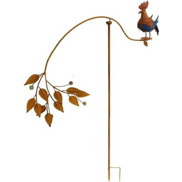 Continental Art Center 19085 Kinetic Metal Single Rooster Balancer - Rustic