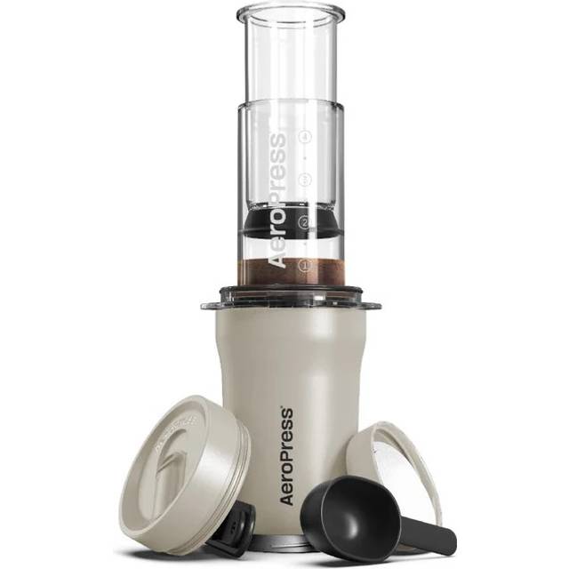 AeroPress Go Plus travel coffee system – Cream