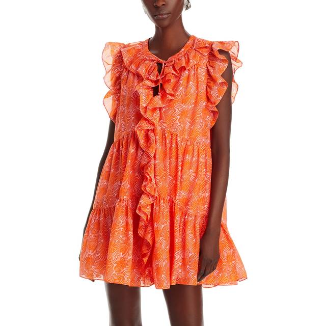 Cinq à Sept Summer Waves Letitia Silk-Blend Mini Dress