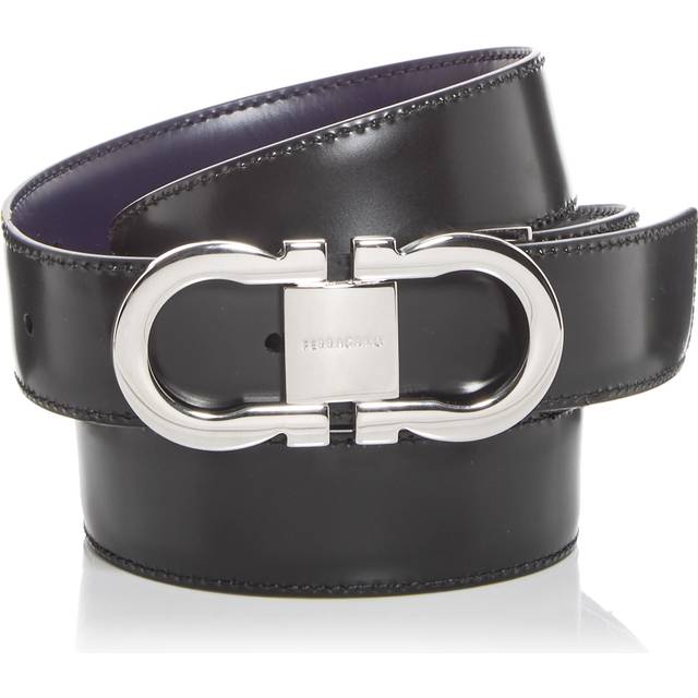 FERRAGAMO | Gancini leather reversible belt | Man | 115 - blue (115)