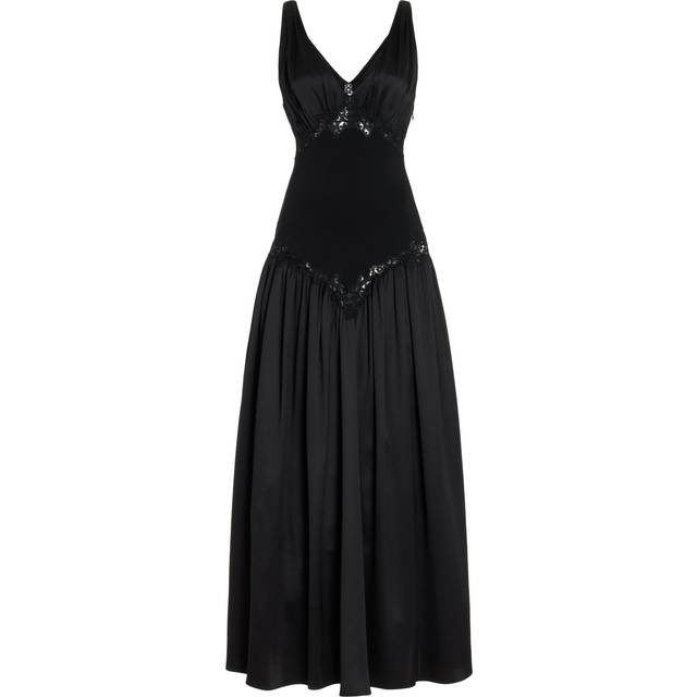 Highland Lace Dress in Ivory Silk Satin
