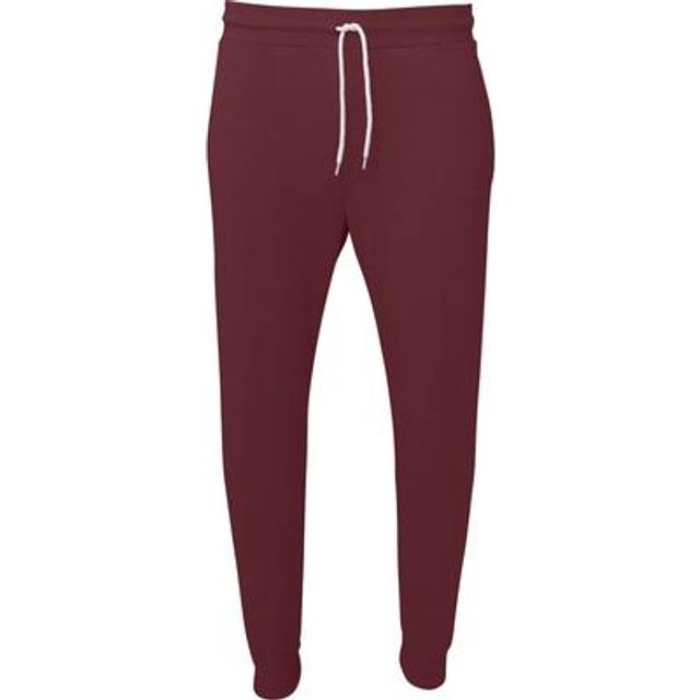 (2XL, Maroon) Bella + Canvas Unisex Jogger Sweatpants