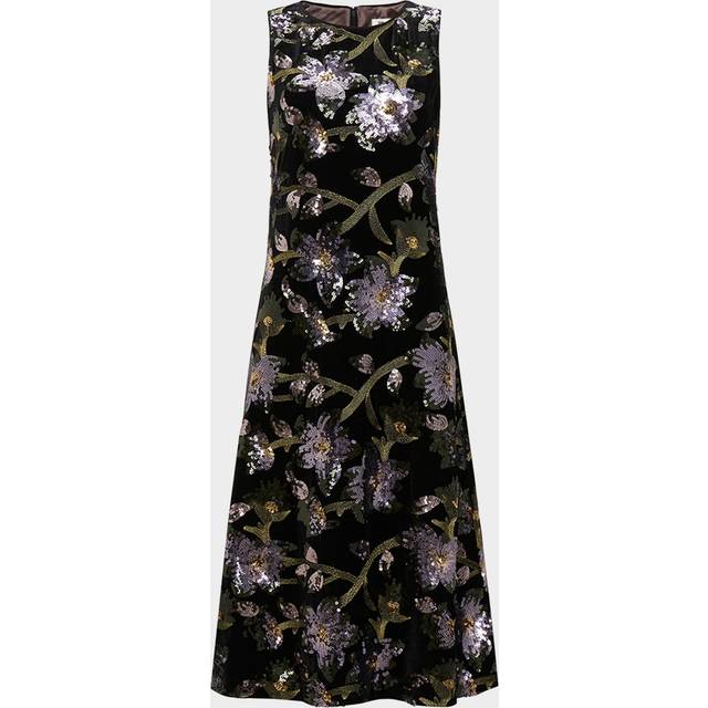 Diane von Furstenberg Sequin Velvet Midi Dress