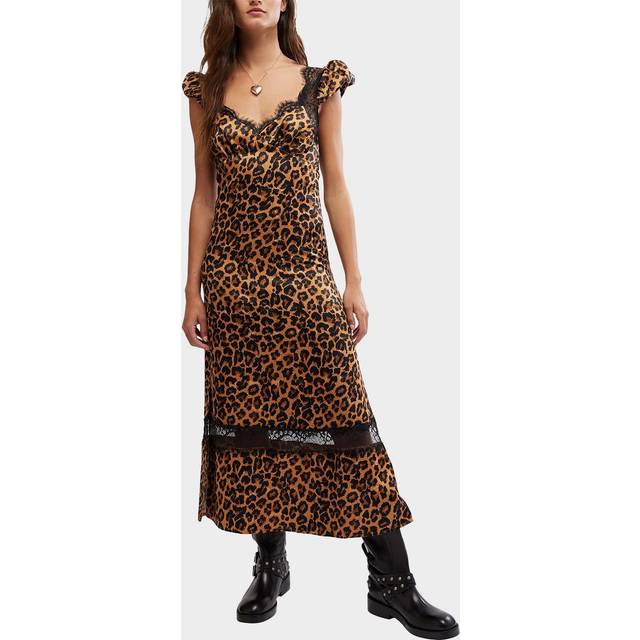 Free People Foolish Heart Printed Midi Dress